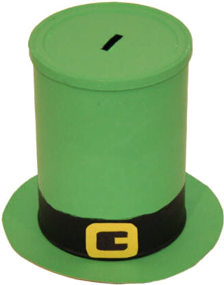 Sombrero para duende con lata de café
