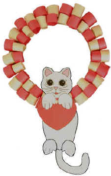 Corona de gato para el Día de San Valentín