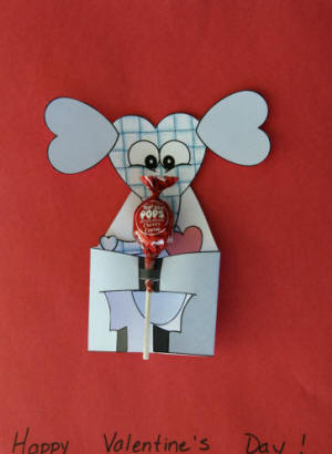Manualidad de papel elefante con dulce