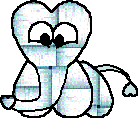 Manualidad de papel elefante de corazones