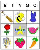 Cartones personalizados de bingo de DLTK