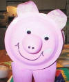 Manualidad con plato de papel el cerdito
