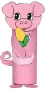 Manualidad con rollo de papel higi�nico el cerdito