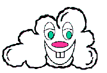 Manualidad de papel la nube Ráfaga