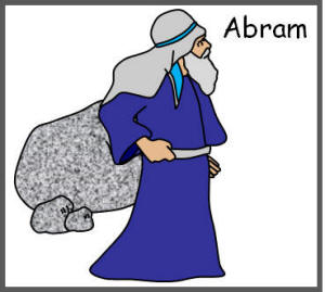 Tarjetas de secuencia de frases Abraham y Sara