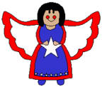 Ángel de papel de Estados Unidos