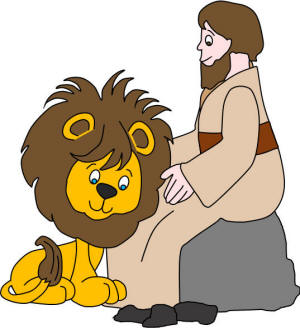 Actividades de la Biblia de DLTK para niños La historia de Daniel y los  leones