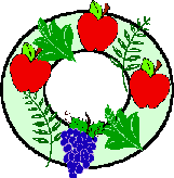 Corona de plantas de la Biblia con plato de papel