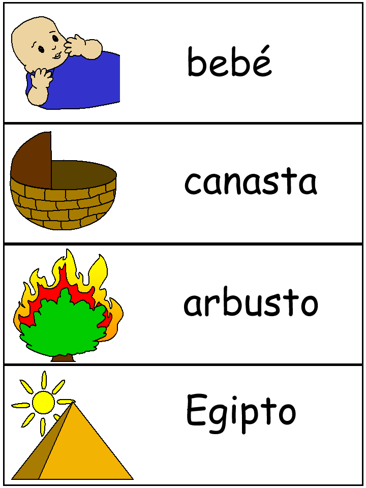 Hojas para niños de Moisés
