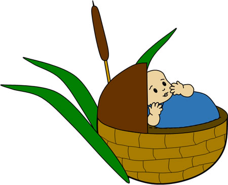 La historia del bebé Moisés
