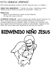 Hoja - Bienvenido niño Jesus