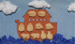 Arca simple con galletas de animales