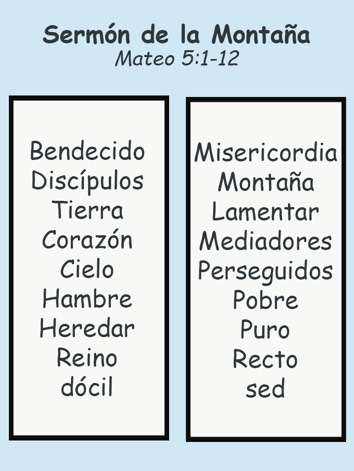 lista de palabras