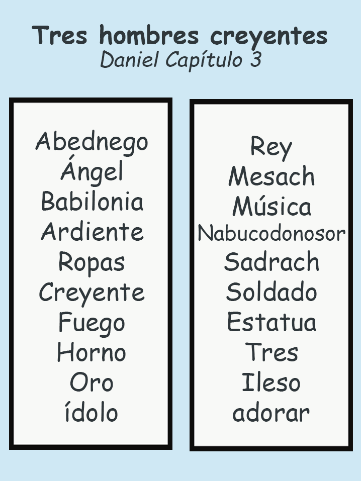 lista de palabras