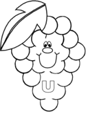 dibujos del alfabeto - las uvas