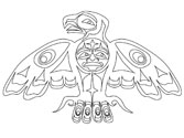 arte aborigen de un águila