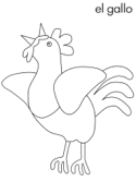 Dibujos de gallos para colorear Dibujos de gallos para colorear