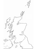 el mapa de Escocia