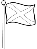 la bandera de Escocia 