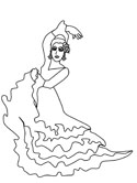 una bailarina española