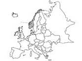 la mapa de Noruega