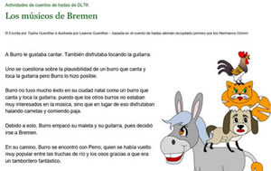 Libro en línea - Los músicos de Bremen