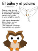 Poema:  El búho y el palomo