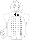 Hojas de trabajo tablas de multiplicar