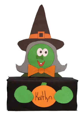 Caja de bruja para Halloween