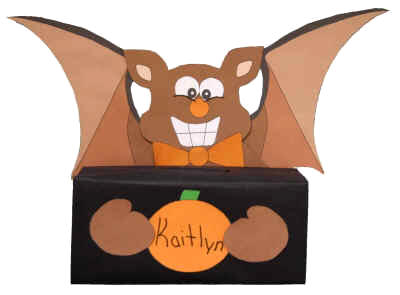 Caja de murciélago para Halloween