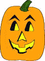 Manualidades de cortar y pegar caras de calabazas
