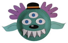 Plato de papel el extraterrestre