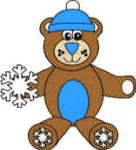 winter bear paper craft