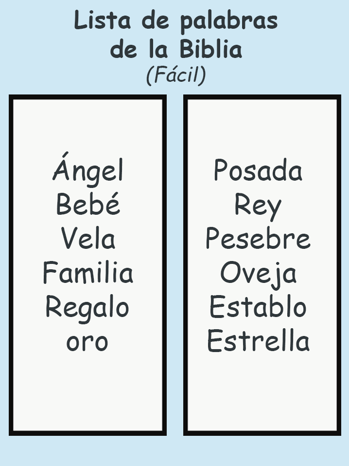 Lista de palabras