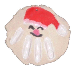 Adornos con huellas de la mano o del pie