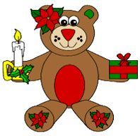 Manualidad de Navidad oso de papel