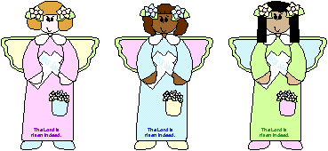 Manualidad de papel el Ángel de Pascua
