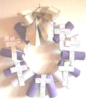 Corona de la Cruz para Pascua