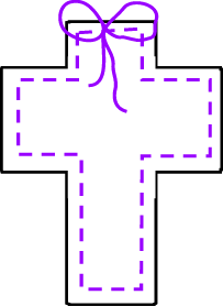 Manualidades de enlazado para Pascua - la cruz