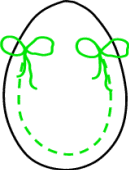 Manualidades de enlazado para Pascua - un bolsa