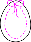 Manualidades de enlazado para Pascua - un huevo