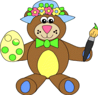 Manualidad de Pascua oso de papel