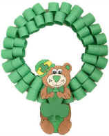 Corona de oso para el Día de San Patricio