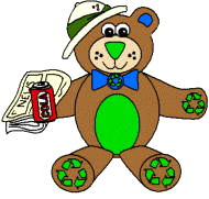 Manualidad del día de la Tierra oso de papel