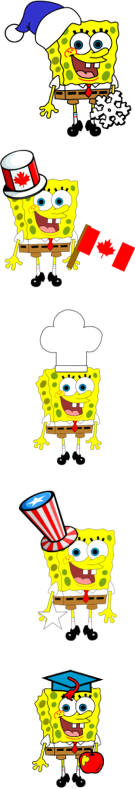 Manualidad de papel Bob Esponja