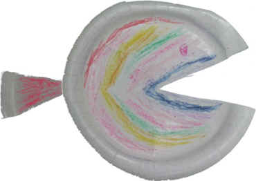 Manualidad con plato de papel el pez