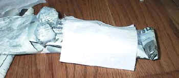 Toma tu papel de seda blanco 