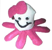 Manualidad con calcetín el pulpo