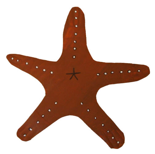 Manualidad con plato de papel la estrella de mar