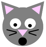 Manualidad con círculos de papel el gato